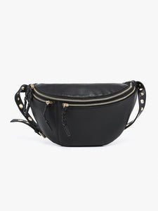 Nova Studded Sling Bag - Black