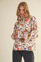 Load image into Gallery viewer, Wisteria Mock Neck Top - Cream