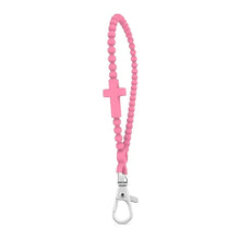 Load image into Gallery viewer, Jesus Loop Keychain Wristlet - Carnation - by Ryan &amp; Rose