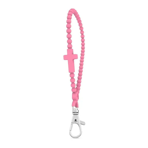 Jesus Loop Keychain Wristlet - Carnation - by Ryan & Rose