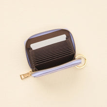 Load image into Gallery viewer, The Darling Effect Zip-Around Wallet - Periwinkle Check