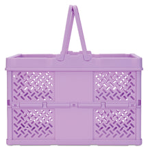 Load image into Gallery viewer, LARGE LAVENDER FOLDABLE STORAGE CRATE