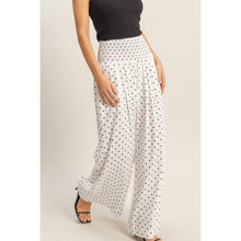 Load image into Gallery viewer, Fancy Dot Wide-Leg Pants - Oatmeal