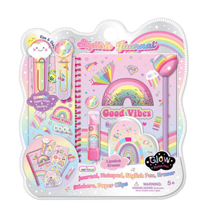 Girl's Stylish Journal Set - Rainbow