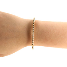 Load image into Gallery viewer, Beaded Blondes: 4MM Gold Bracelet - Standard 6.75"