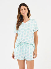 Load image into Gallery viewer, Alli Pajama Shorts Set - Meadow Dreams Blue