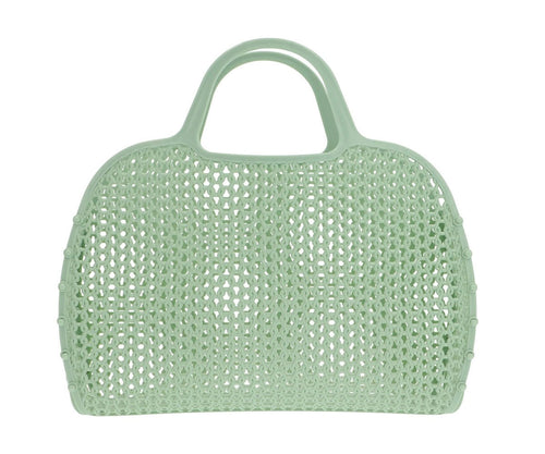 Retro Vintage Beach Bag - Sage