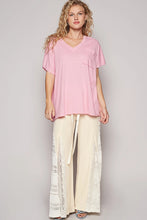 Load image into Gallery viewer, Andie V-Neck Pocket Tee - Cloud Pink