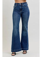 Judy Blue HW Petite Trouser Flare