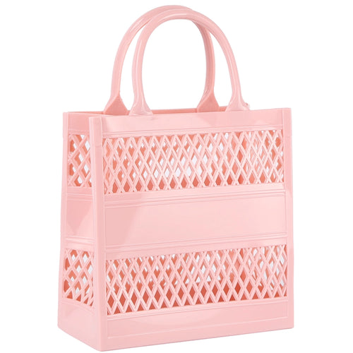 Mini Jelly Tote Bag - Light Pink