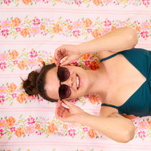 Load image into Gallery viewer, Quick-Dry Beach Towel XL - Petal Parade Pink