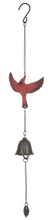 Load image into Gallery viewer, Ganz Cardinal Wind Chimes