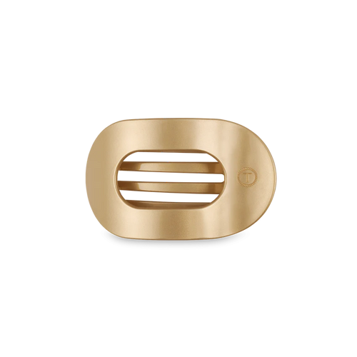 Small Teleties Flat Round Hair Clip - Champagne Toast