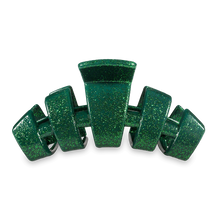 Load image into Gallery viewer, Large Teleties Hair Clip - Green Glitter