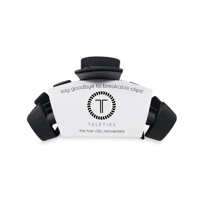Small Teleties Hair Clip - Midnight Matte