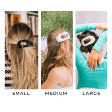 Load image into Gallery viewer, Small Teleties Flat Round Hair Clip - Coconut White