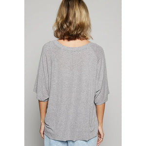 The Lany Top - Heather Grey