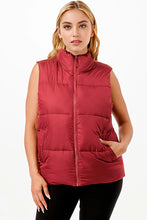 Load image into Gallery viewer, Everyday Essential Puffer Vest - Wine