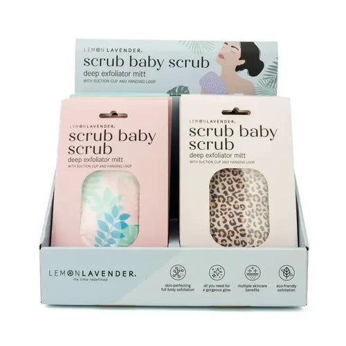 Lemon Lavender Scrub Baby Scrub Deep Exfoliator Mitt