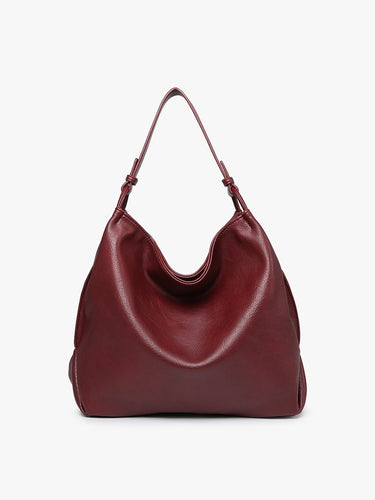 Gina Rustic Tote - Burgundy