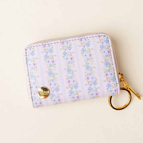 The Darling Effect Zip-Around Wallet - Petal Parade Blue