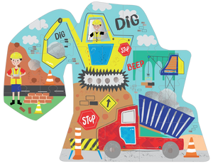 Children's 20pc Puzzle - Construction Digger