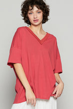 Load image into Gallery viewer, Mabel V-Neck Tee - Tomato