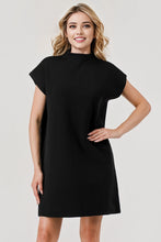Load image into Gallery viewer, Malia Mock Neck Sweater Dress - Black