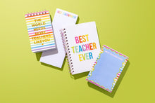 Load image into Gallery viewer, Wavy Best Teacher Notepad