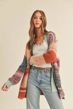 Load image into Gallery viewer, Always A Vibe Color Block Cardigan