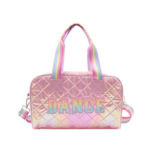 Load image into Gallery viewer, Metallic &quot;Dance&quot; Patch Duffel Bag - Pink