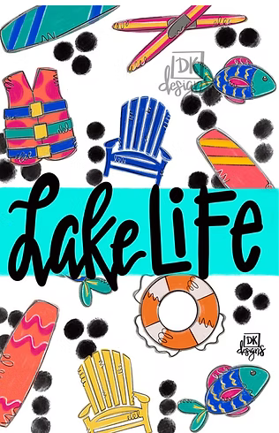 DK Designs Garden Flag - Lake Life