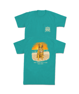 Old Row Good Boy Club Beach Dog Tee - Washed Green