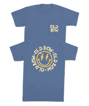 Old Row Smiley Face Pocket Tee - Blue