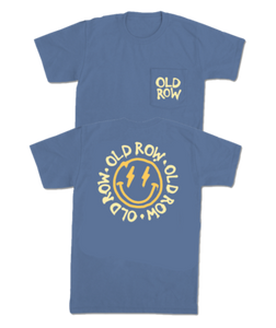 Old Row Smiley Face Pocket Tee - Blue
