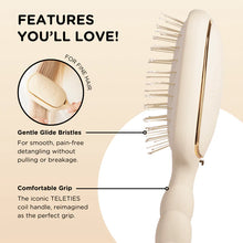 Load image into Gallery viewer, Teleties Thick Hair Detangler Brush - Tan