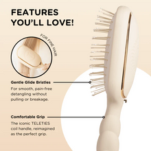 Load image into Gallery viewer, Teleties Fine Hair Detangler Brush - Tan