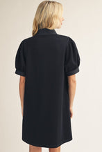Load image into Gallery viewer, Brittani Puff Sleeve Dress - Black