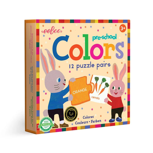 Children's Preschool Colors Puzzle Pairs