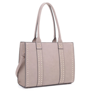 Contessa Conceal Carry Satchel Bag - Stone