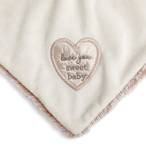 Demdaco Teddy Rattle Blankie - Neutral