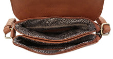 Load image into Gallery viewer, Jenni Pocket Fold Over Crossbody - Brown