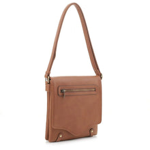 Load image into Gallery viewer, Jenni Pocket Fold Over Crossbody - Brown