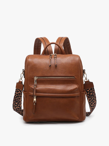 Paula Convertible Backpack - Brown