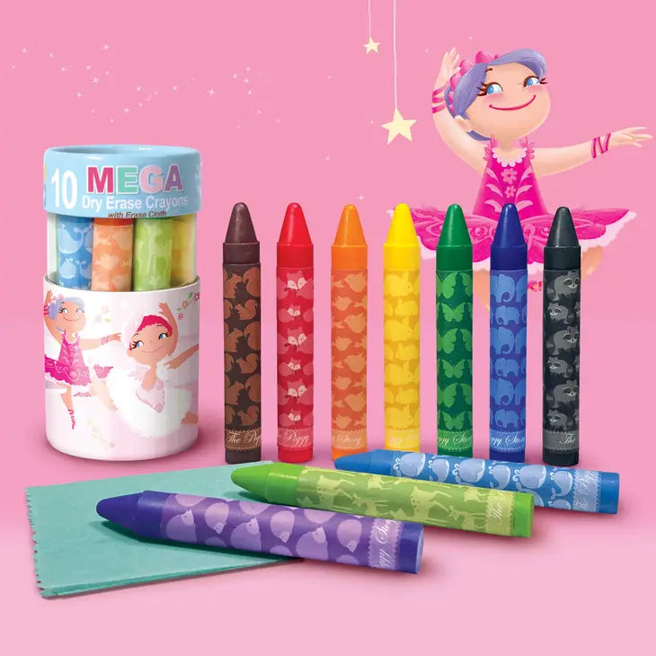 Pretty Ballerina Dry Erase Crayons