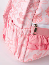 Load image into Gallery viewer, Ruffle Pink Bow Backpack