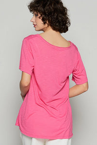 The Lana Top - Flamingo Pink