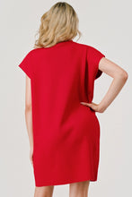 Load image into Gallery viewer, Malia Mock Neck Sweater Dress - Red