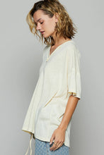 Load image into Gallery viewer, Mabel V-Neck Tee - Custard