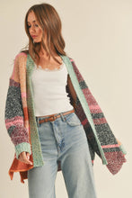Load image into Gallery viewer, Always A Vibe Color Block Cardigan